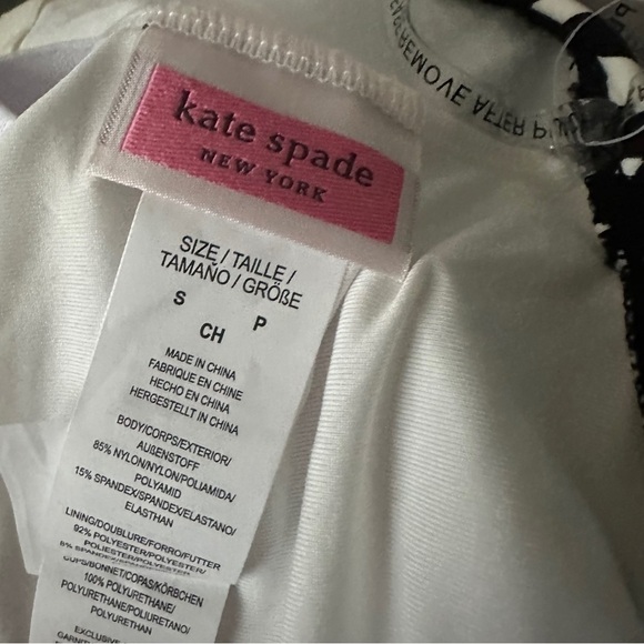 NWT Kate Spade One Shoulder One Piece Zebra Print Swimsuit - Size Small - Picture 6 of 11